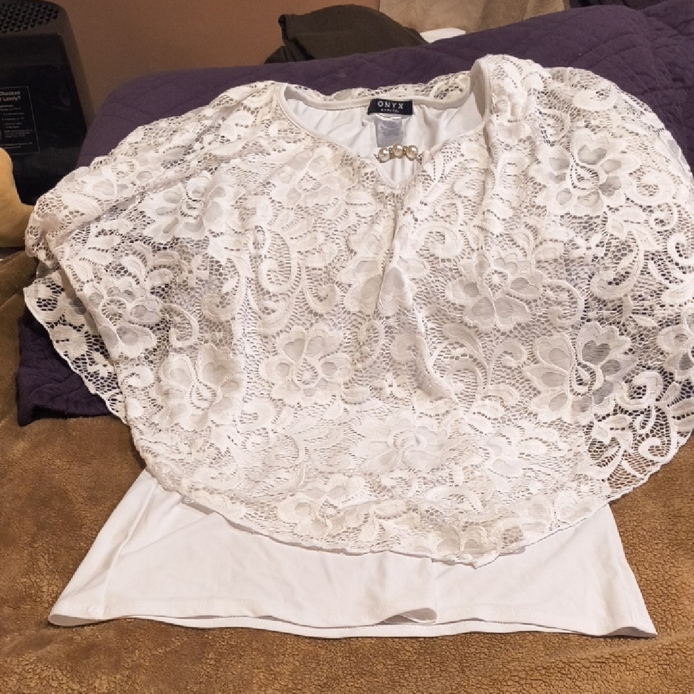 White Lace Women's Top